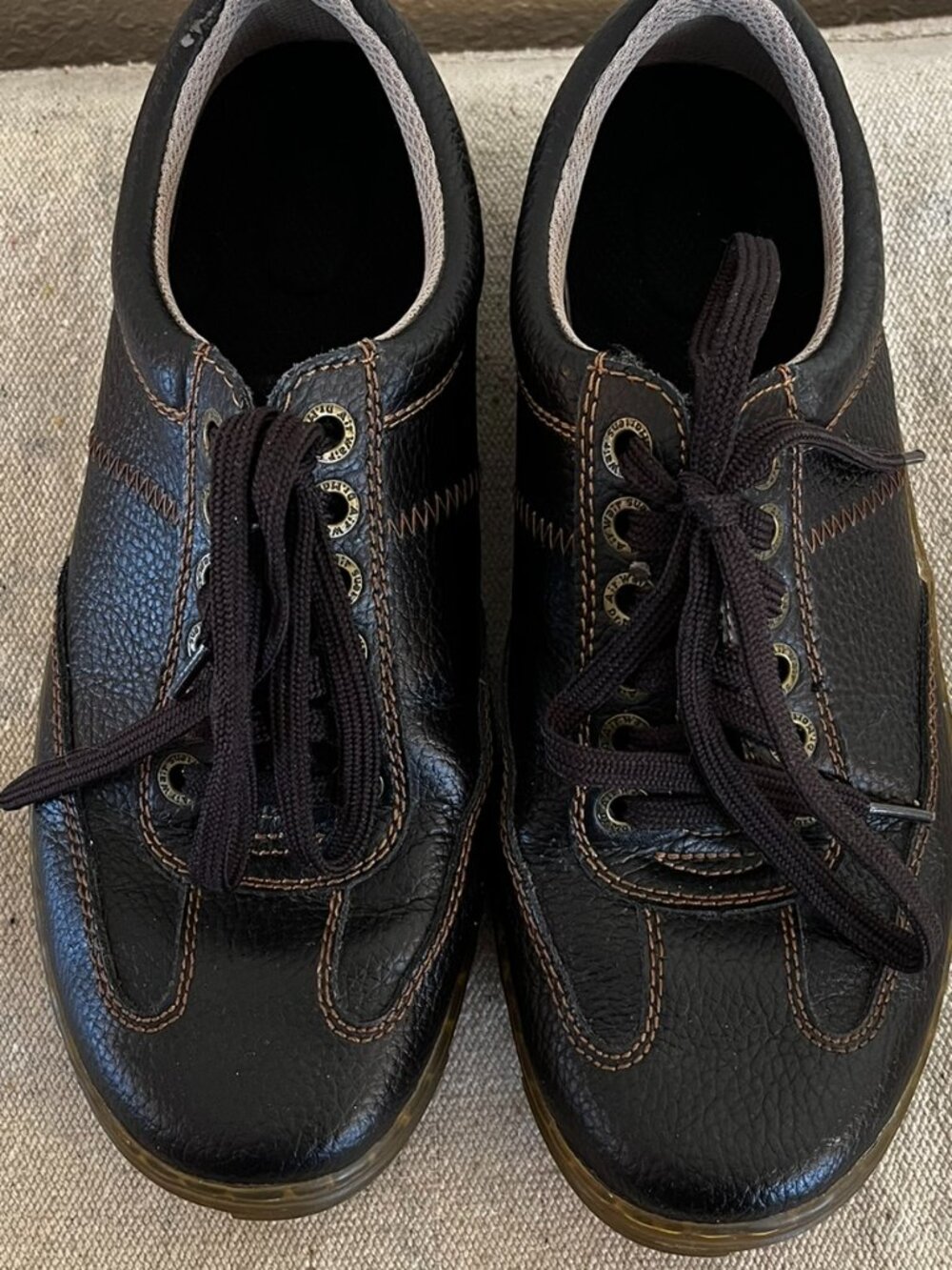 Dr. Martens Men's Brown Mitchem Leather Slip-On Shoes Sz 9